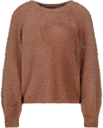 Strickpullover aus Plüschgarn