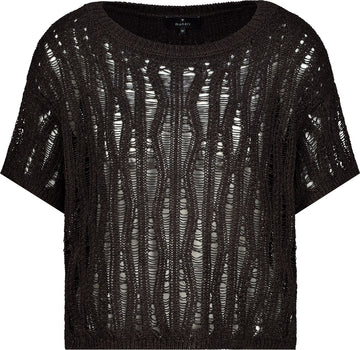 Strickpullover mit Ajour-Struktur