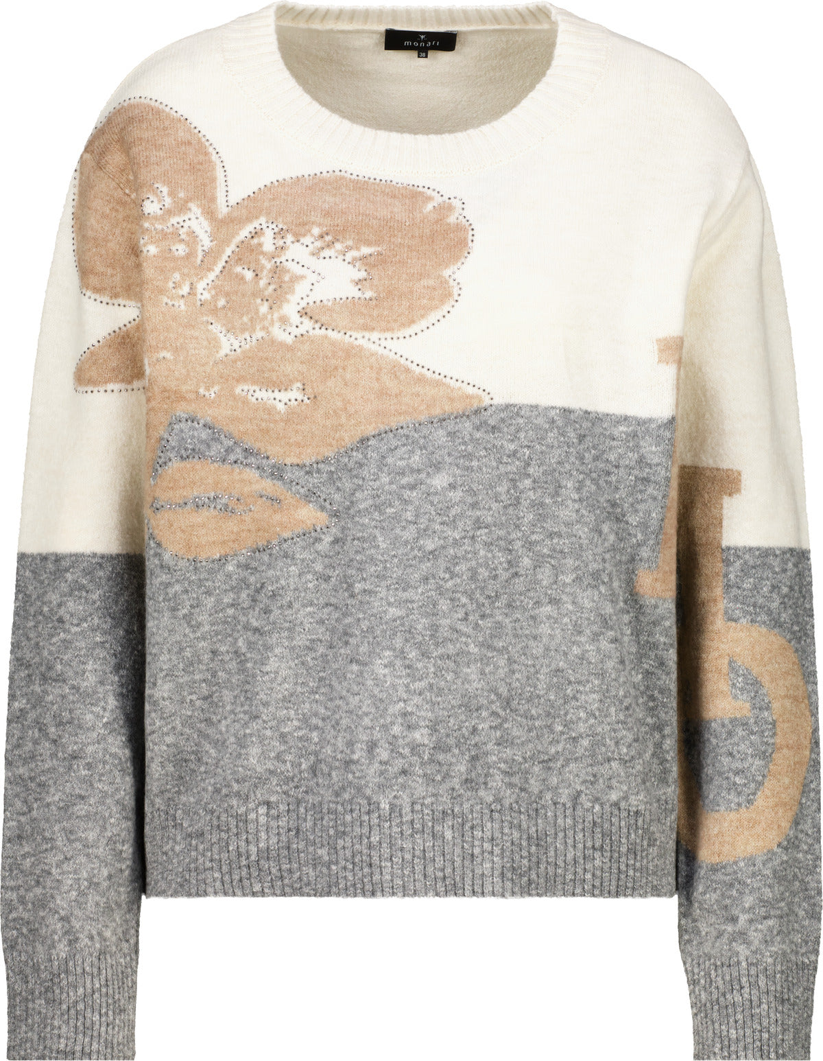Monari Pullover  hellgrau