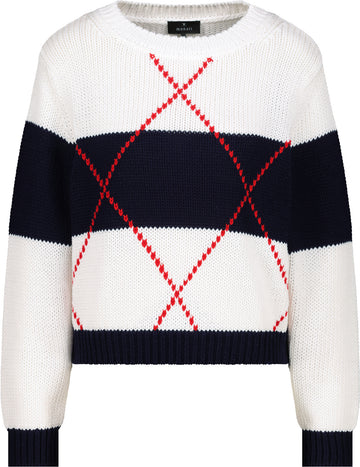 Strickpullover mit Intarsie-Muster