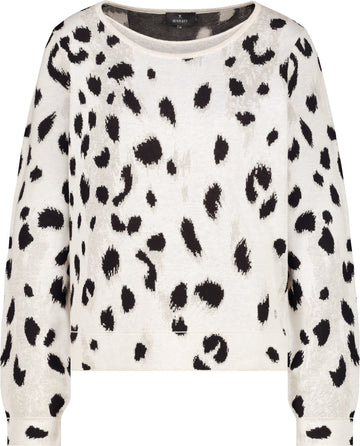 Strickpullover mit Leopardenmuster