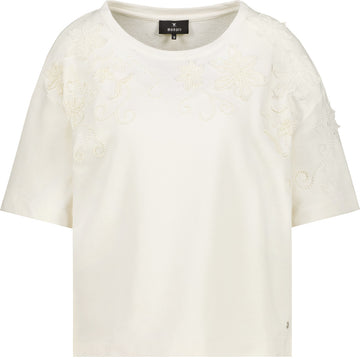 Sweatshirt mit Blumenstickerei