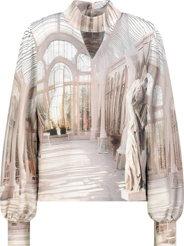 Sweatshirt mit Gallery-Print