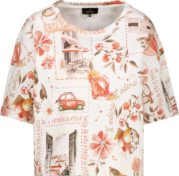 Sweatshirt mit Italymuster
