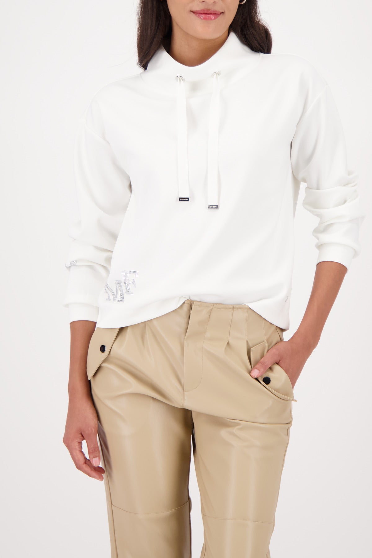 Monari Hoodies  weiß