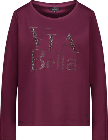 Sweatshirt mit Schmuckschrift