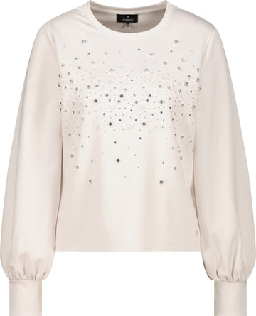 Sweatshirt mit Strasssteinen