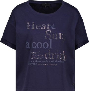 Sweatshirt mit toniger Schrift