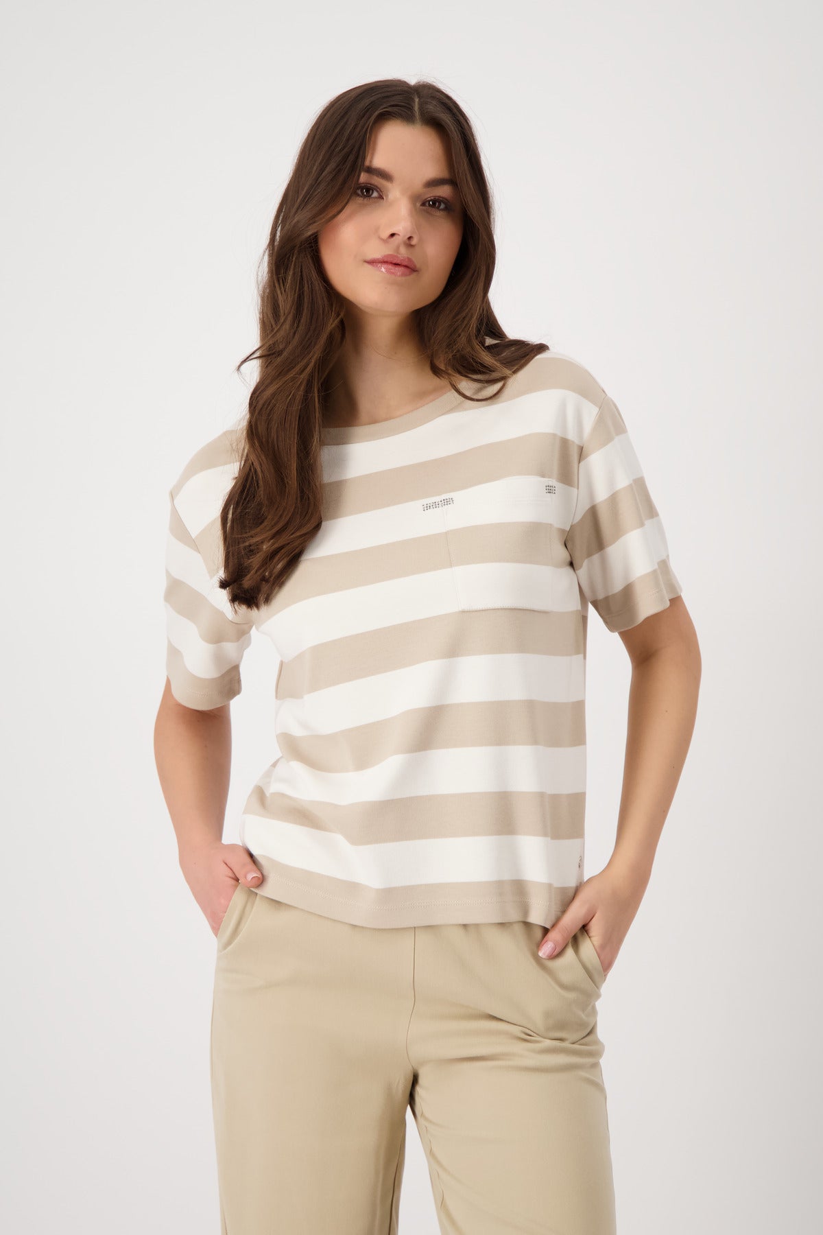 Monari T-Shirts  hellbraun