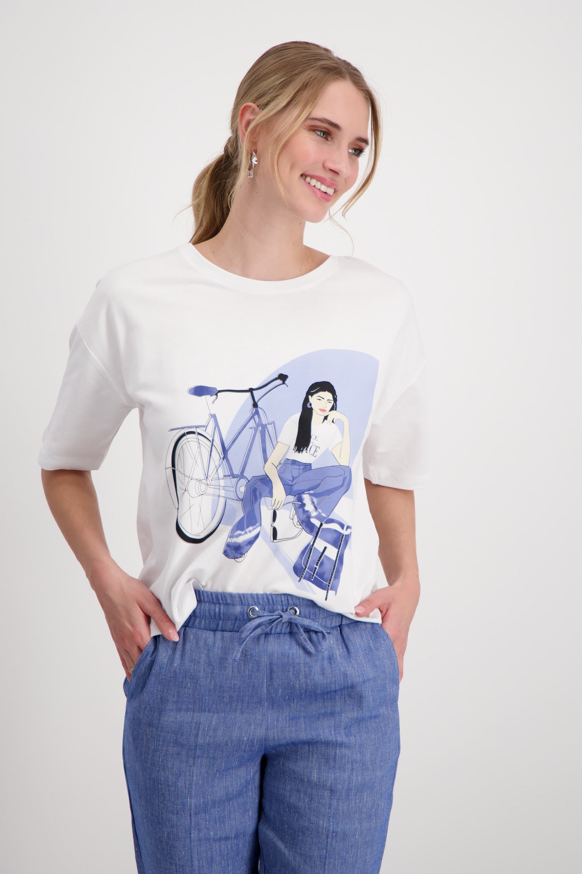 Monari T-Shirts  weiß
