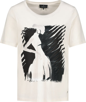 T-Shirt mit Frauenzeichnung