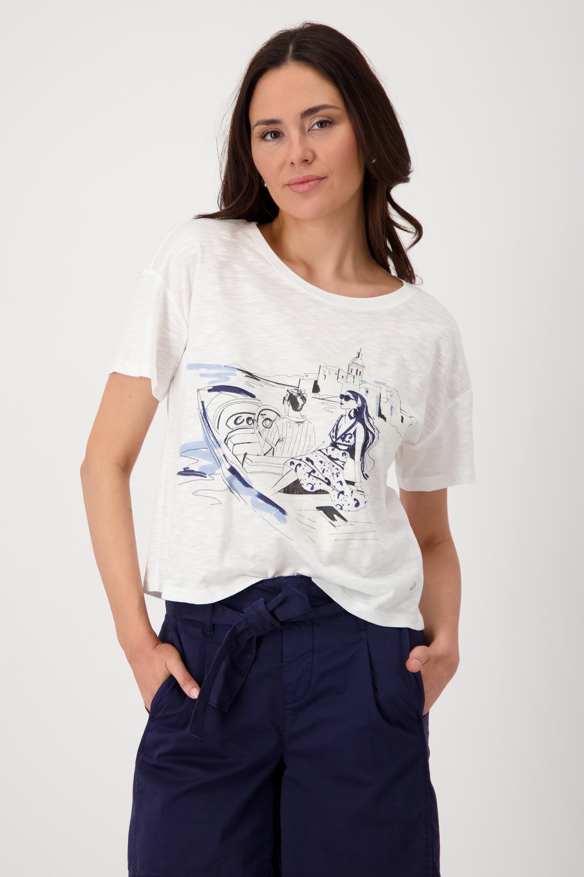 Monari T-Shirts  weiß