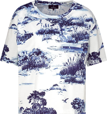 T-Shirt mit Landschaftsdruck