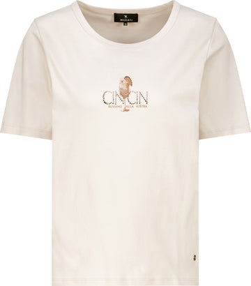 T-Shirt mit Strasssteinen