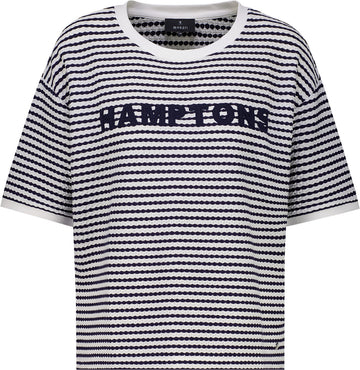 T-Shirt mit Struktur und Schriftzug