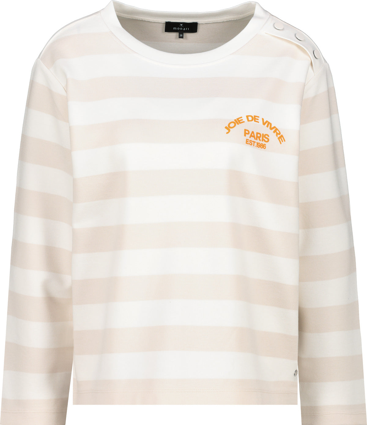Monari Langarmshirts  weiß