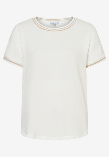 Blusenshirt mit Kontrastabschlüssen