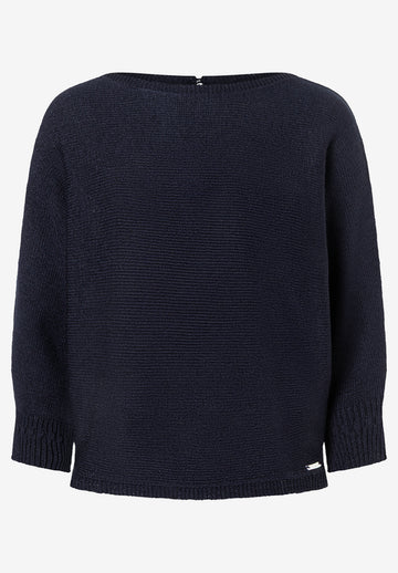 Fledermauspullover mit Glanzeffekt