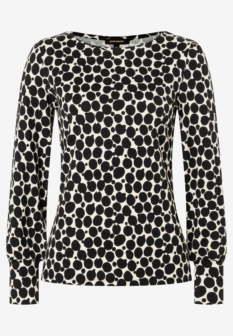 More&More Langarmshirts  schwarz