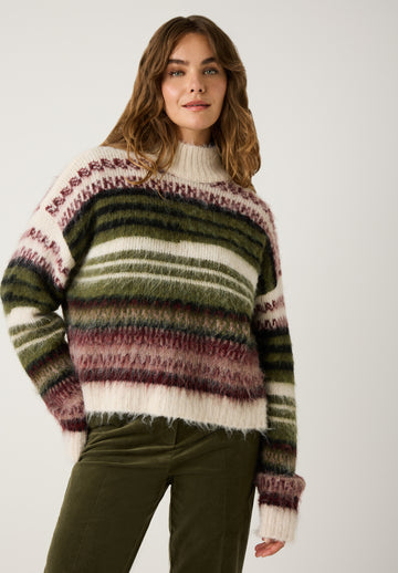 Pullover mit Streifen