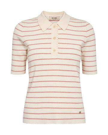 MMCaliz Stripe SS Knit –  Poloshirt mit Streifenmuster