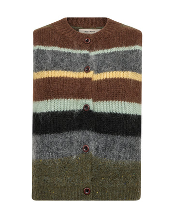 MMESTI Gestreifte Strickweste