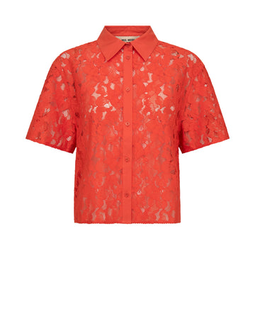 MMLia River SS Lace – Spitzenhemd mit Knopfleiste