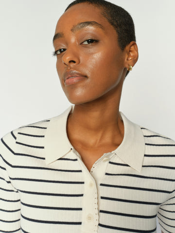 Poloshirt mit Streifen