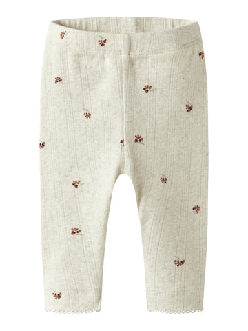 Strickleggins mit Blumen