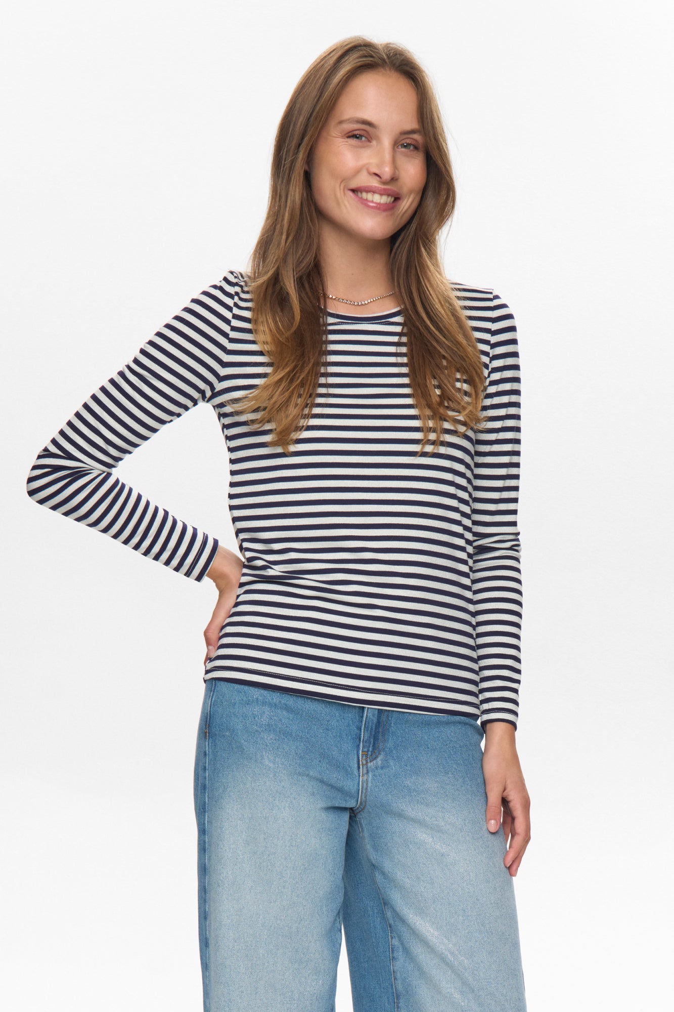 Nümph Langarmshirts  dunkelgrau