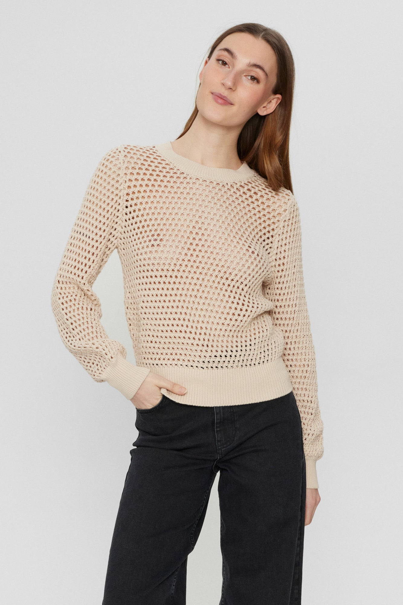 Nümph Pullover  hellbraun