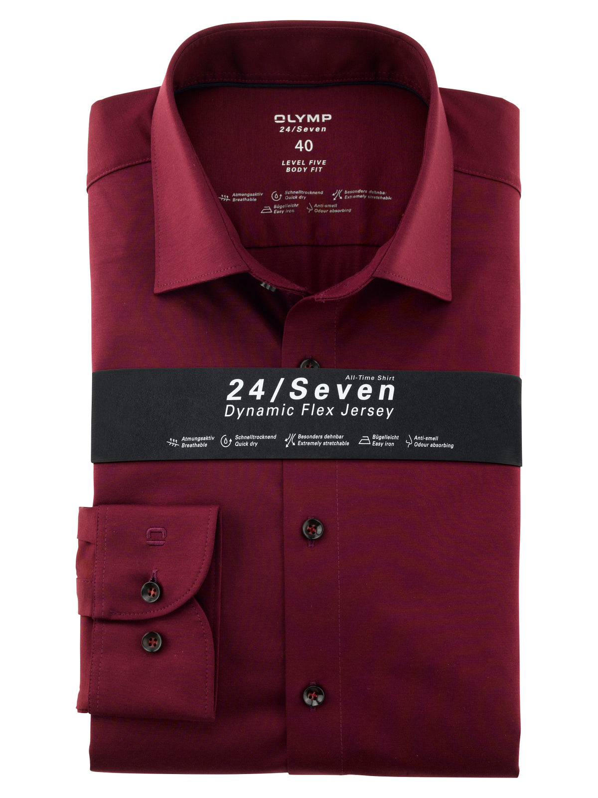 OLYMP Hemden  bordeaux
