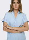 ONLY Blusen  hellblau