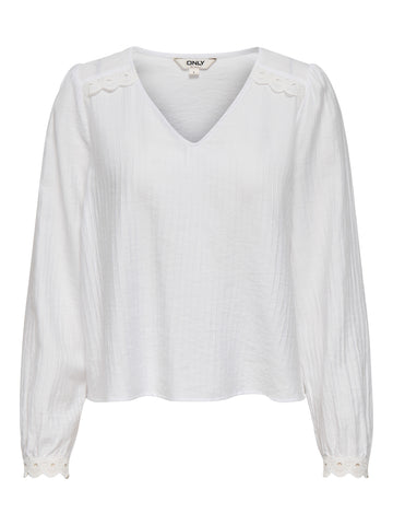 Bluse mit V-Ausschnitt