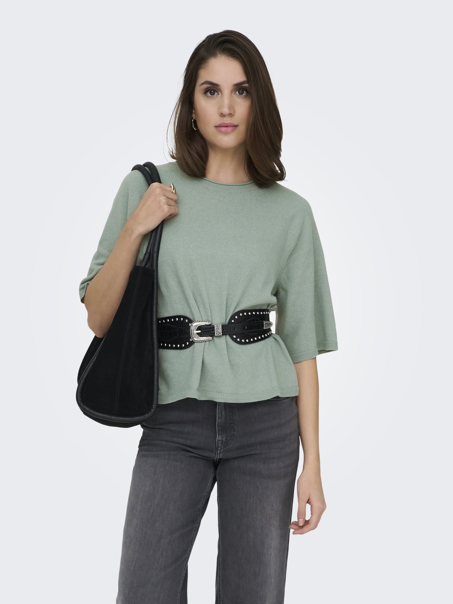 ONLY Pullover  grün