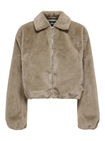 Kunstpelz-Jacke
