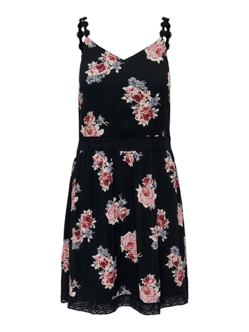Kurzkleid mit Spitzendetails