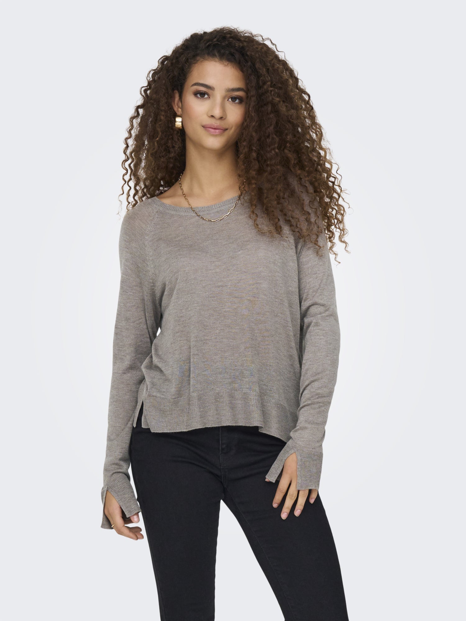 ONLY Langarmshirts  hellbraun