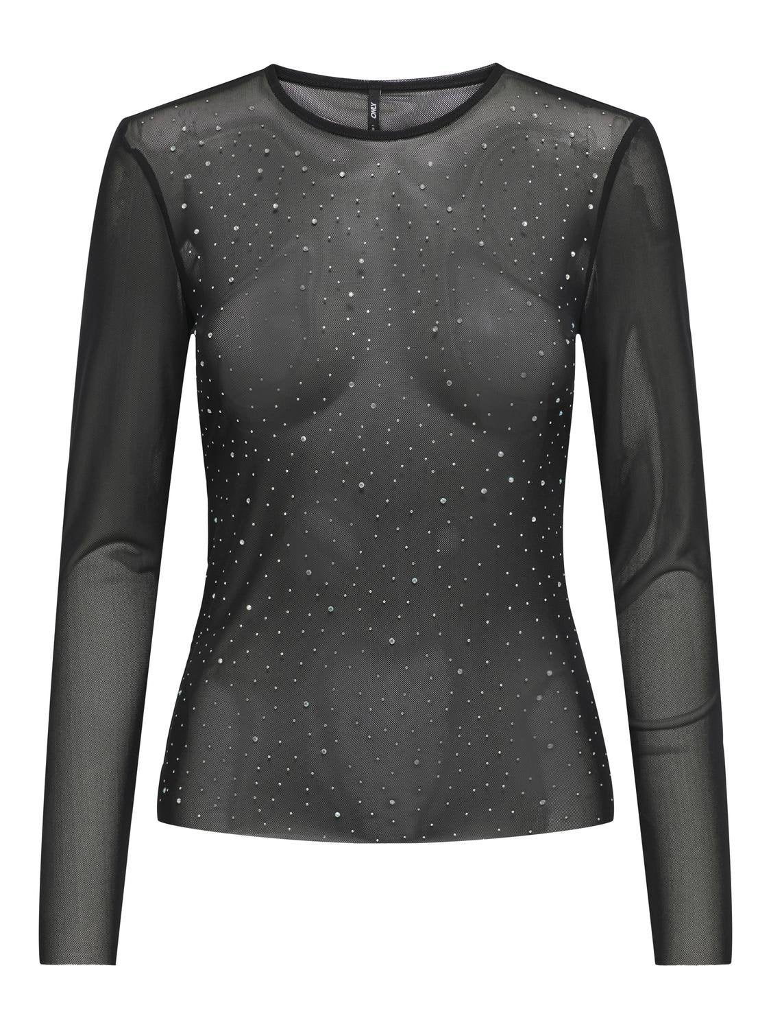 ONLY Langarmshirts  schwarz