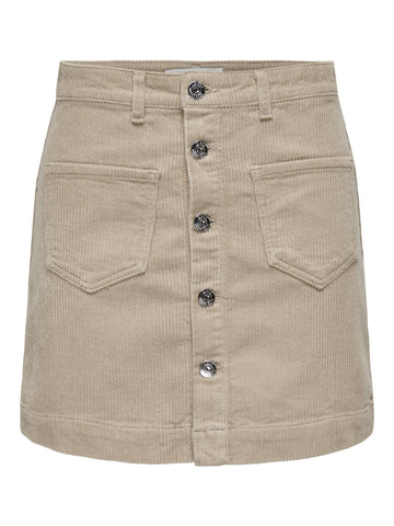 ONLAMAZING High Waist Rock aus Cord