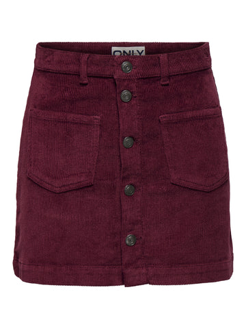 ONLAMAZING High Waist Rock aus Cord