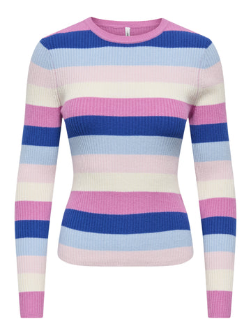 ONLIBI Pullover mit Rippdetail