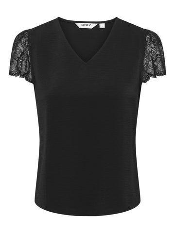 ONLLORIEN Top mit Spitzen-Detail