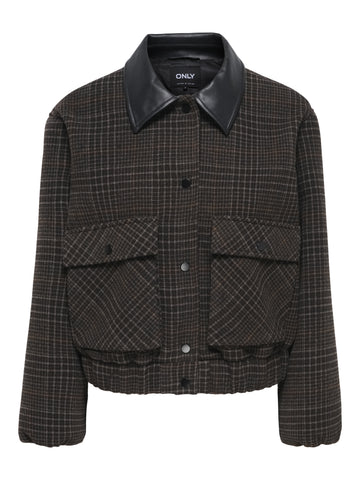 ONLMIKA Cropped-Jacke im Karomuster