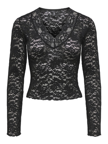 ONLNIKKA Bluse mit Spitzen-Detail