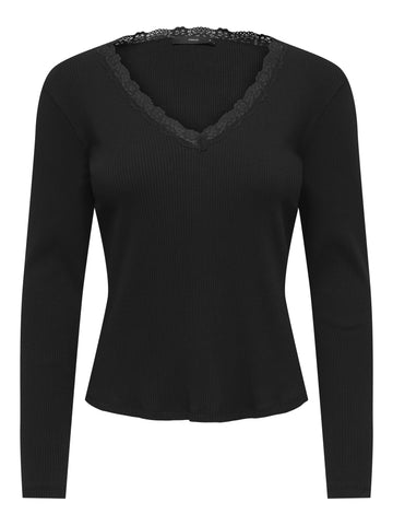 ONLSARA Langarmshirt mit Spitze
