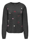 ONLY Pullover  dunkelgrau