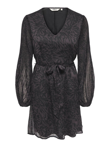 ONLSTAR PENINNA Langarmkleid mit V-Ausschnit