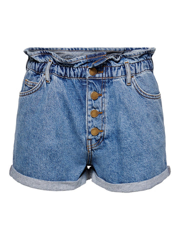 Paperbag Jeans Shorts