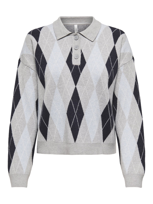 ONLY Pullover  hellgrau